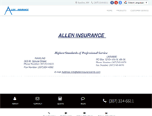 Tablet Screenshot of alleninsurancernb.com